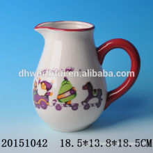 Ceramic decorative water jugs with santa claus for christmas party